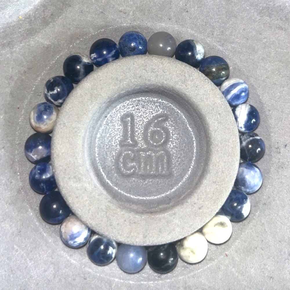 Sodalite Crystal Bead Bracelet
